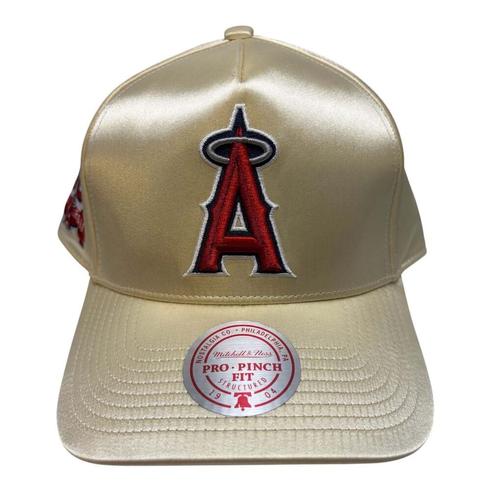 Mitchell & Ness Los Angeles Angels 50th Anniversary Satin Pro-Pinch Fit Snapback